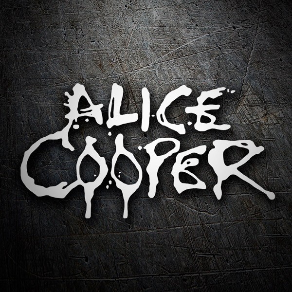 Adesivi per Auto e Moto: Logo Alice Cooper con Tipografia Estilizzata