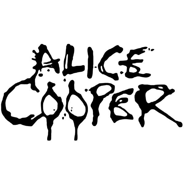 Adesivi per Auto e Moto: Logo Alice Cooper con Tipografia Estilizzata