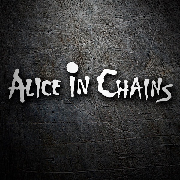 Adesivi per Auto e Moto: Nome ALICE IN CHAINS in Stile Rockero