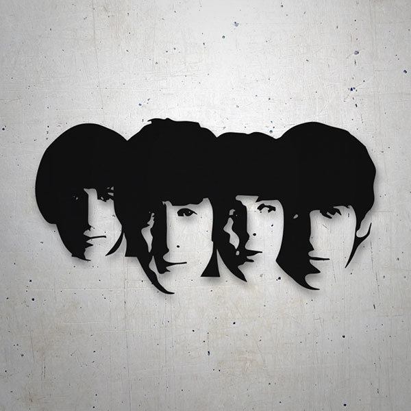 Adesivi per Auto e Moto: The Beatles Facce