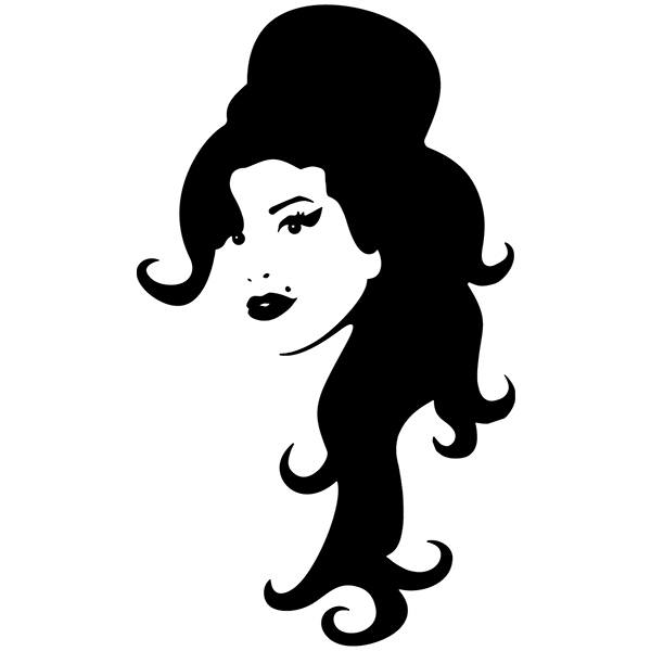 Adesivi per Auto e Moto: Profilo di Amy Winehouse