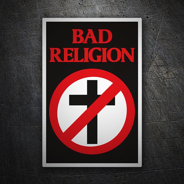 Adesivi per Auto e Moto: Bad Religion con Crossbuster