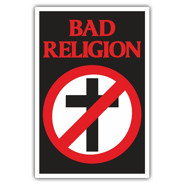 Adesivi per Auto e Moto: Bad Religion con Crossbuster