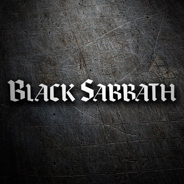 Adesivi per Auto e Moto: Logo Black Sabbath in Grassetto