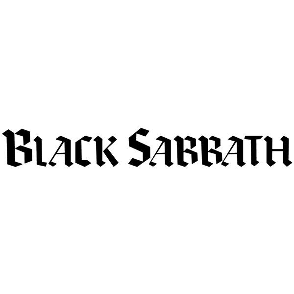 Adesivi per Auto e Moto: Logo Black Sabbath in Grassetto