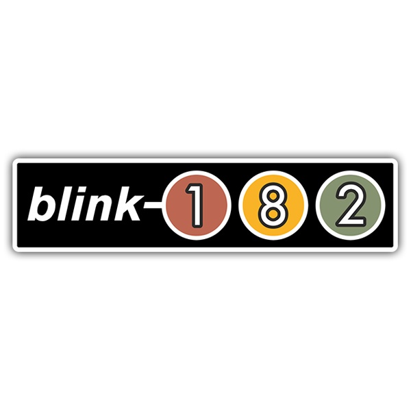 Adesivi per Auto e Moto: Blink 182 Retro