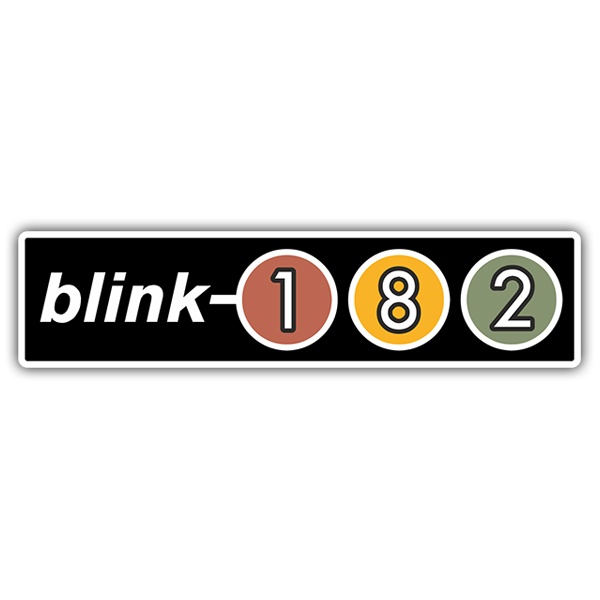 Adesivi per Auto e Moto: Blink 182 Retro