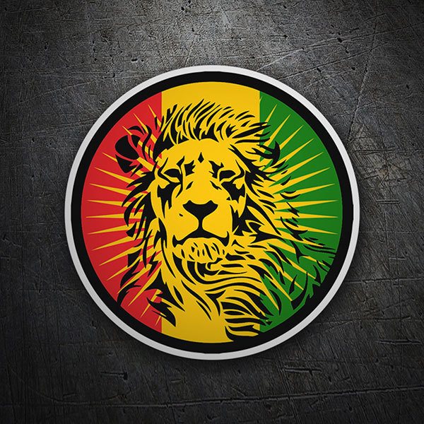 Leone di Giuda su Sfondo Rasta 0
