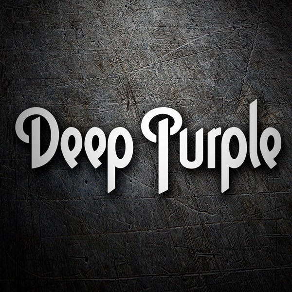 Adesivi per Auto e Moto: Deep Purple in Tipografia Stilizzata