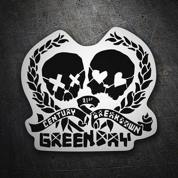 Adesivi per Auto e Moto: Green Day Century Breakdown