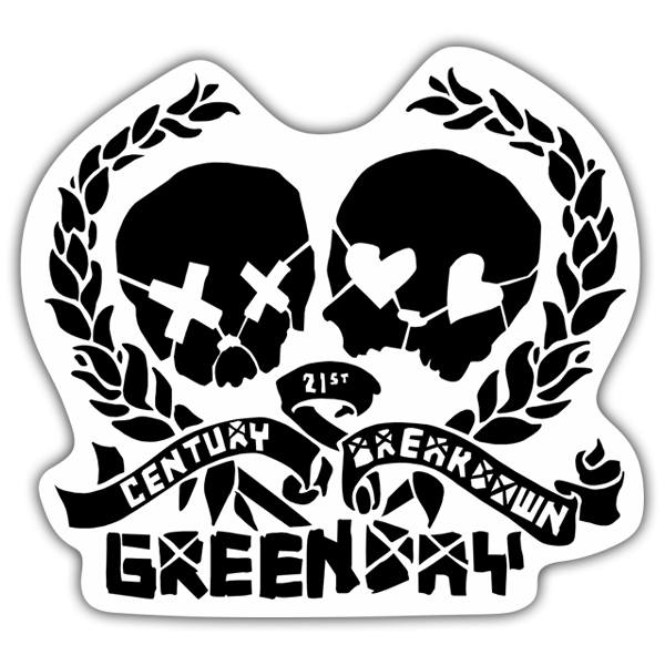Adesivi per Auto e Moto: Green Day Century Breakdown