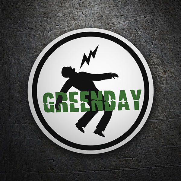 Adesivi per Auto e Moto: Silhouette di Persona Cadente con GREENDAY