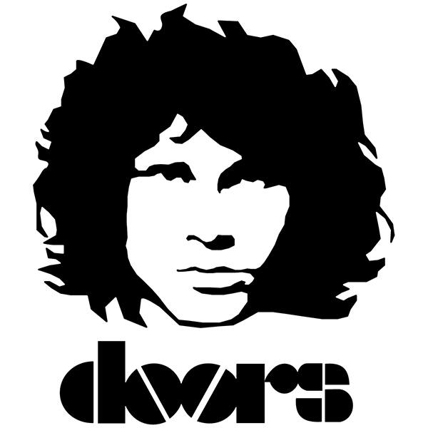 Adesivi per Auto e Moto: The Doors - Sagoma di Jim Morrison