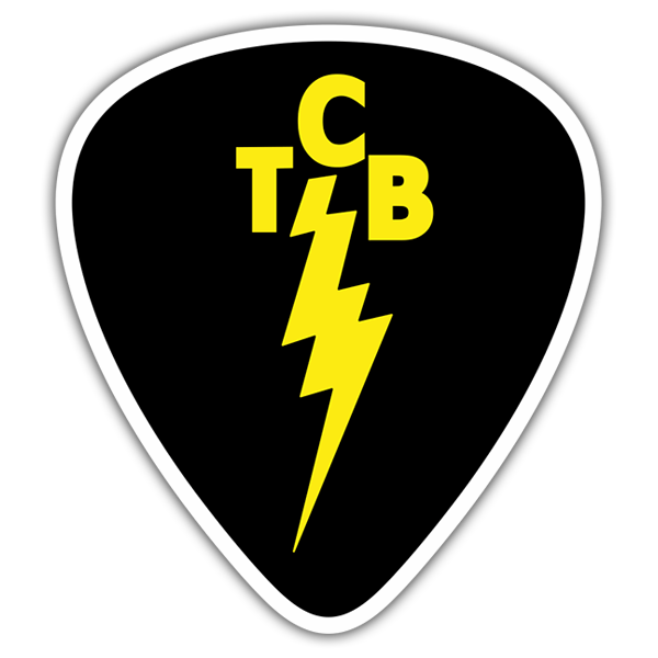 Adesivi per Auto e Moto: Logo TCB di Elvis con Fulmine