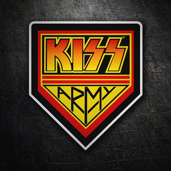 Adesivi per Auto e Moto: Emblema Kiss Army