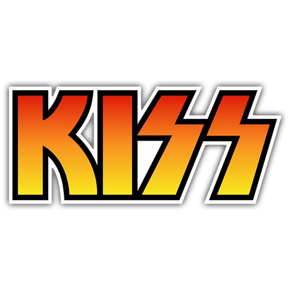 Adesivi per Auto e Moto: Kiss Logo Colore
