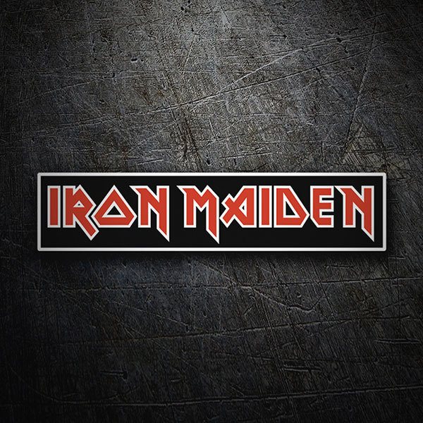 Adesivi per Auto e Moto: Iron Maiden Rosso 1
