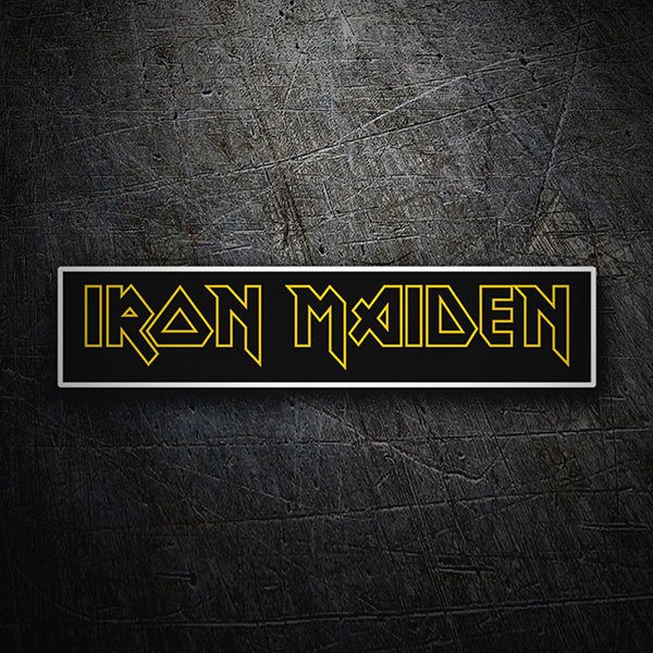 Adesivi per Auto e Moto: Iron Maiden Giallo