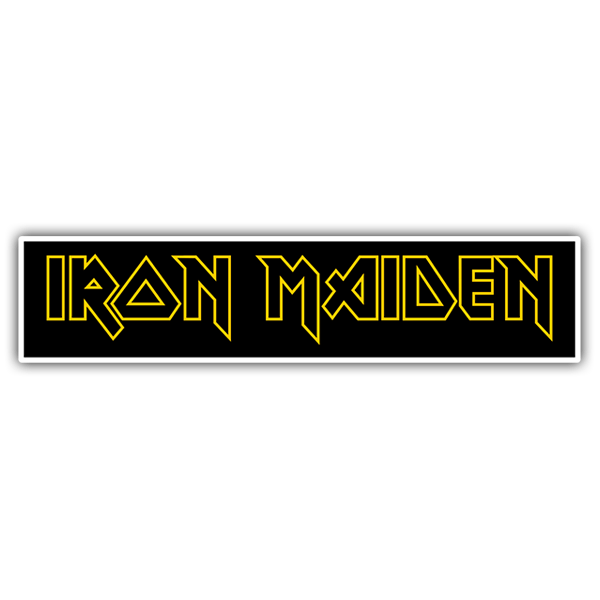 Adesivi per Auto e Moto: Iron Maiden Giallo