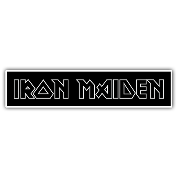 Adesivi per Auto e Moto: Iron Maiden Negativo