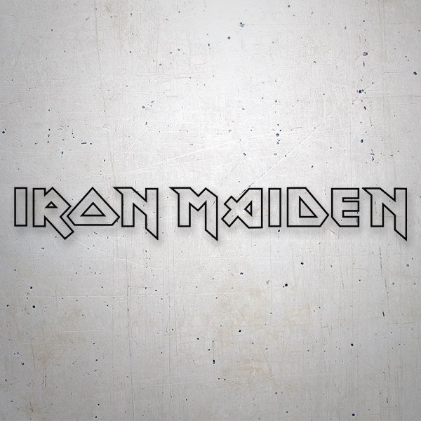 Adesivi per Auto e Moto: Logo Iron Maiden in Testo Piatto
