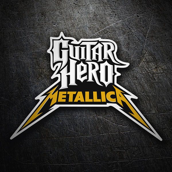Adesivi per Auto e Moto: Guitar Hero Metallica 1