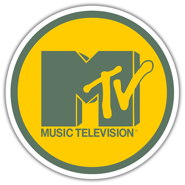 Adesivi per Auto e Moto: MTV Giallo 0