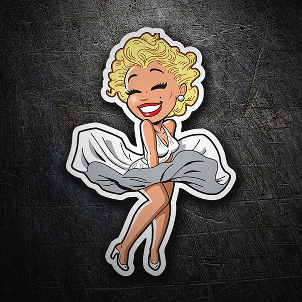 Adesivi per Auto e Moto: Marilyn Monroe Cartoon