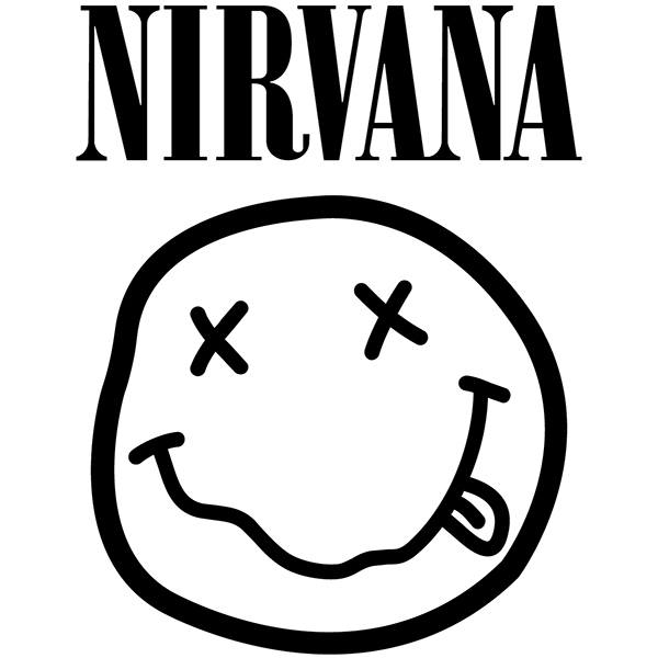 Adesivi per Auto e Moto: Nirvana con Smiley Ubriaco