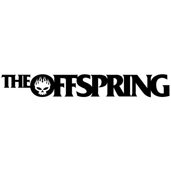 Adesivi per Auto e Moto: Logo The Offspring con Teschio