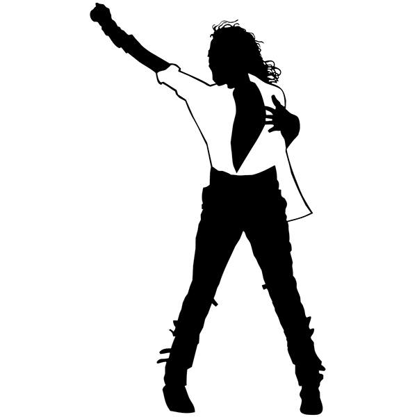 Adesivi per Auto e Moto: Michael Jackson - Black or White