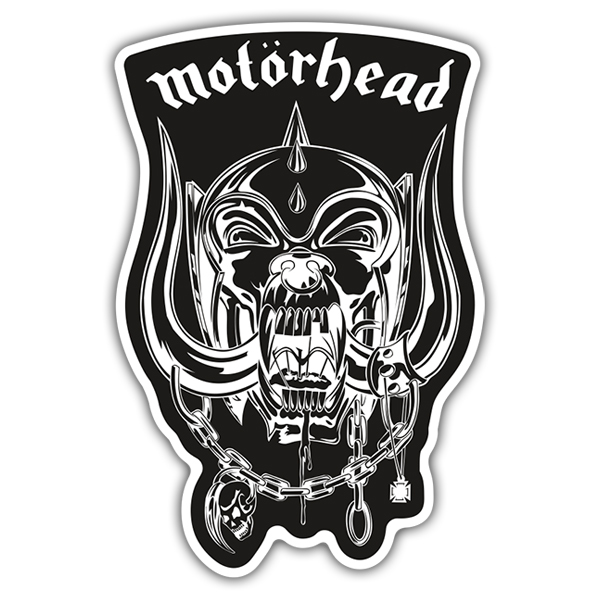 Adesivi per Auto e Moto: Motörhead - Snaggletooth Nero