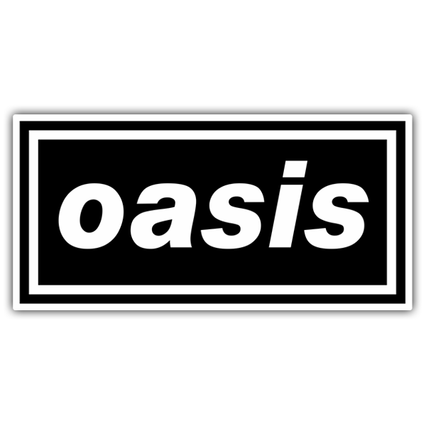 Adesivi per Auto e Moto: Logo Oasis in Design Minimalista