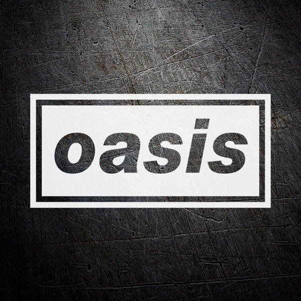 Adesivi per Auto e Moto: Logo Oasis in Lettere Minuscole