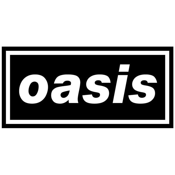 Adesivi per Auto e Moto: Logo Oasis in Lettere Minuscole