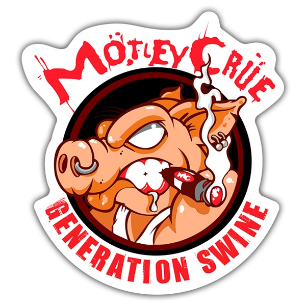 Adesivi per Auto e Moto: Mötley Crüe - Generation Swine