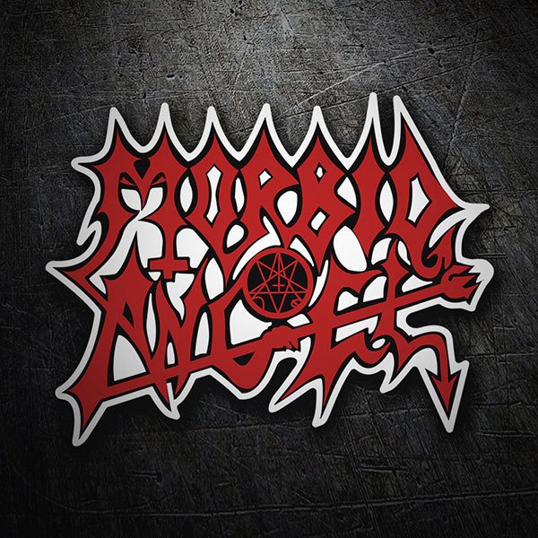 Adesivi per Auto e Moto: Morbid Angel Rosso