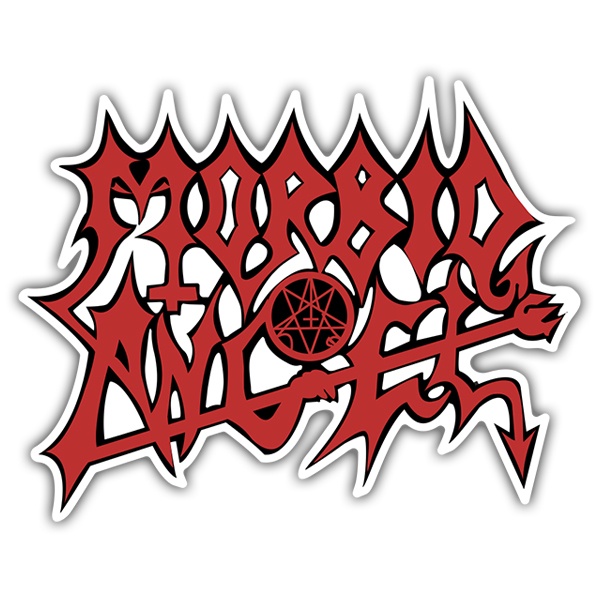 Adesivi per Auto e Moto: Morbid Angel Rosso