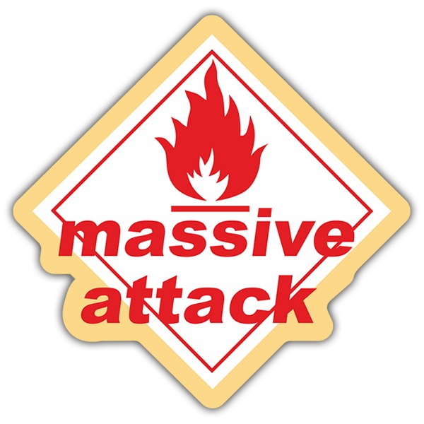 Adesivi per Auto e Moto: Massive Attack - Blue Lines
