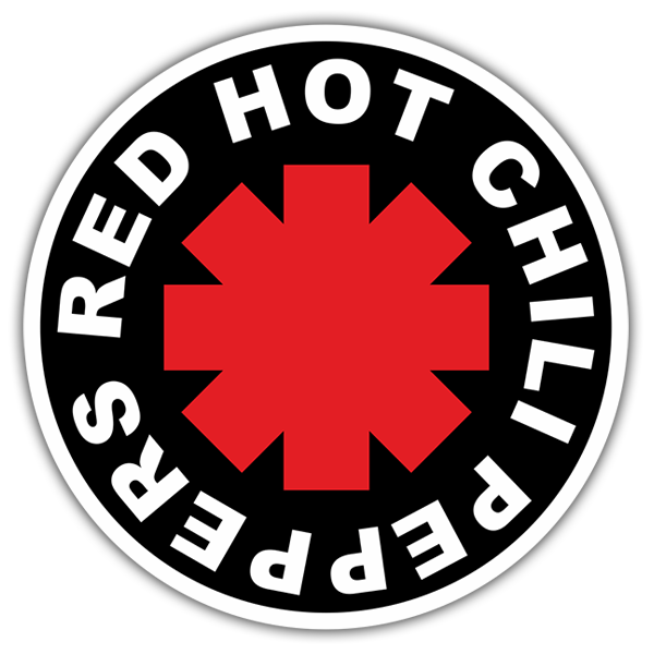 Adesivi per Auto e Moto: Red Hot Chili Peppers Nero