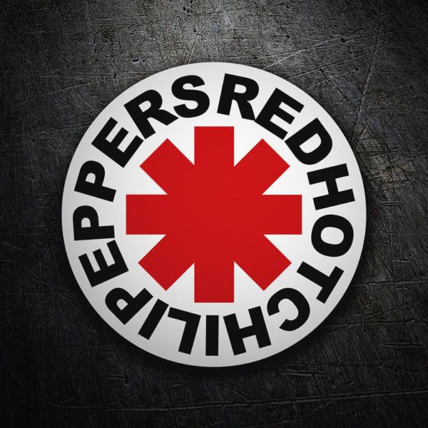 Adesivi per Auto e Moto: Red Hot Chili Peppers White
