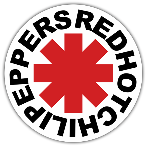 Adesivi per Auto e Moto: Red Hot Chili Peppers Bianco
