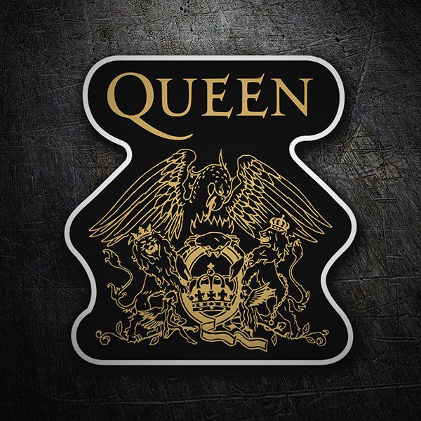 Adesivi per Auto e Moto: Logo di Queen con Scudo