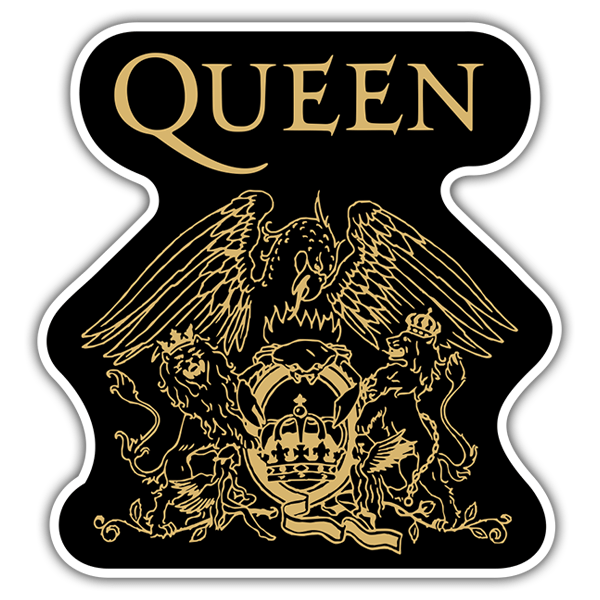 Adesivi per Auto e Moto: Logo di Queen con Scudo