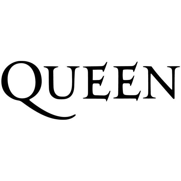 Adesivi per Auto e Moto: Logo di Queen in Stile Musicale