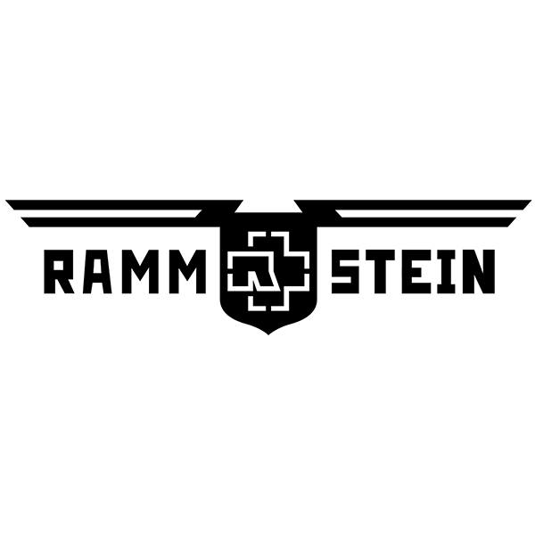 Adesivi per Auto e Moto: Rammstein Scudo con Ali