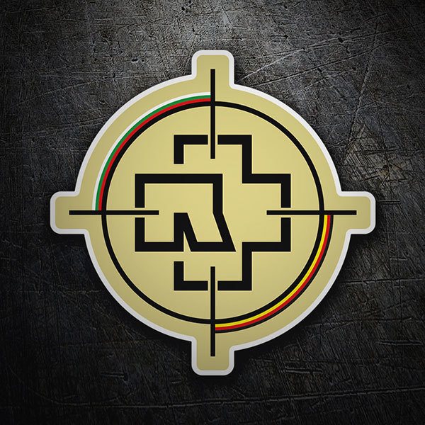 Adesivi per Auto e Moto: Rammstein puntamento con Cruz Abstracta