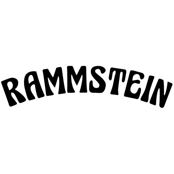 Adesivi per Auto e Moto: Rammstein - Mein Land con Testo ad Arco