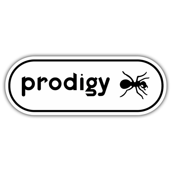 Adesivi per Auto e Moto: Logo Prodigy con Formica
