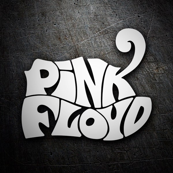 Adesivi per Auto e Moto: Logo Pink Floyd in Stile Psichedelico